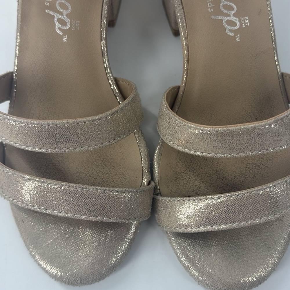 JELLYPOP BRILLIANT GIRLS’ Size FASHION HEEL Bonnie Bell Golden Zip Back- Sz 12 - Picture 6 of 8